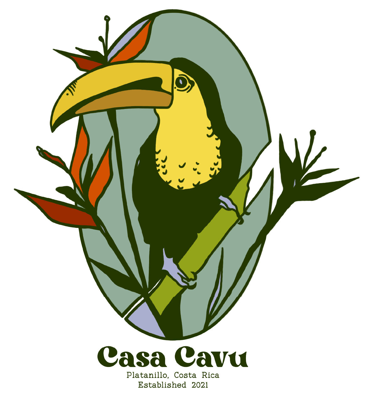 Casa Cavu toucan logo