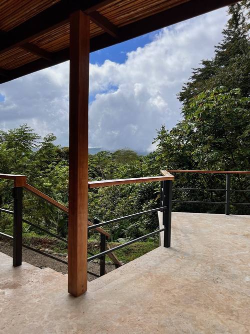 Covered deck over the rainforest
